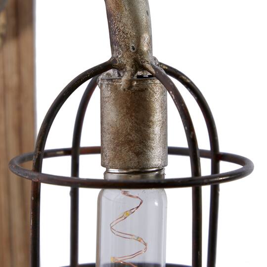 15" Brown Iron Industrial LED Wall Sconce